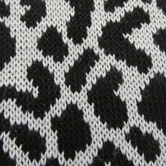 JORDACHE GIRL'S SIZE 14 / 16 SWEATER IVORY & BLACK LEOPARD BOA TOP NWT - Picture 6 of 13
